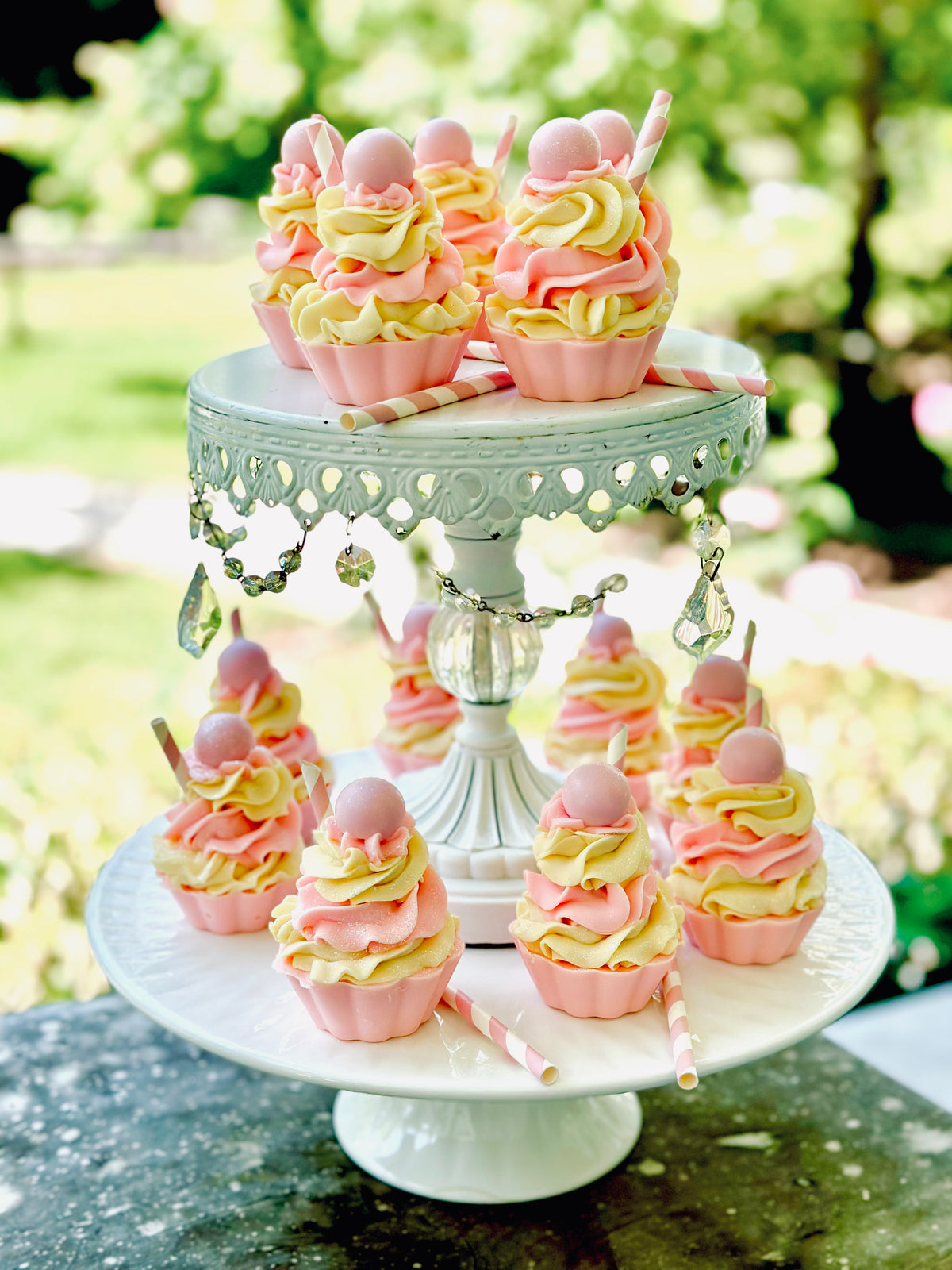 Raspberry Lemonade Soap Cupcake