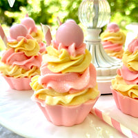 Raspberry Lemonade Soap Cupcake