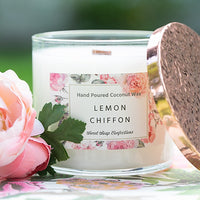 Large Rose Gold Candle