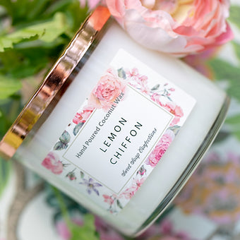 Large Rose Gold Candle