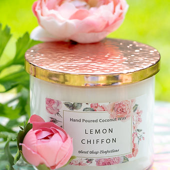 Large Rose Gold Candle