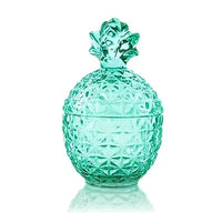 Teal Glass Luxury Candle